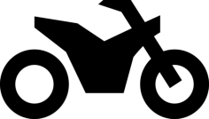 Motorbike Side View Line Tracing Svg Vector, Free Vectors File